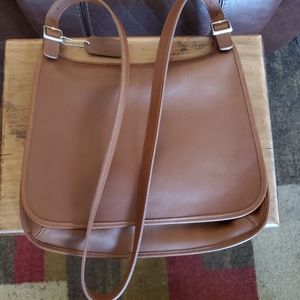 Vintage Coach Hippie Flap Shoulder Handbag Crossbody British Tan EUC